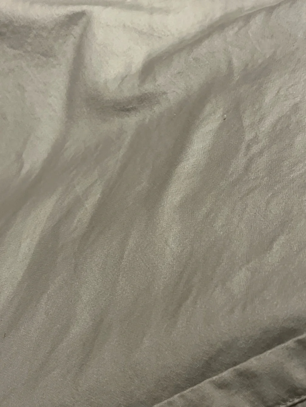 Charter Club ~ Grey/Silver Cotton Flat Sheet - Queen~